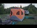 Camping on a hill top