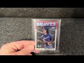 1986 Topps Dale Murphy wax box bottom