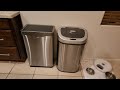 21 Gallons Motion Sensor Trash Cans Review - Eko Mirage vs. Ninestars