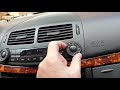 Mercedes W211. How to Replace Climate Control Panel on Information Display Facelift