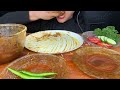 ASMR EATING SPICY* MUTTON CURRY,LAL LAL MURGHIR JHOL,EGG CURRY *FOOD VIDEOS*