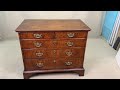 18th Century Georgian Walnut Chest Of Drawers