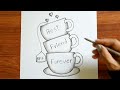 Best Friends ❤️ Drawing Pencil Sketch | How to Draw Best Friends | Friendship Day Drawing