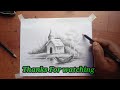 How to Draw Easy and Simple Landscape For Beginners with PENCIL//Easy Pencil Drawing for Beginners