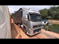 SCANIA FICOU PATINANDO NA SAÍDA DA BALSA!!!