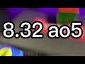 8.32 3x3 ao5! +6.98 with V Perm!