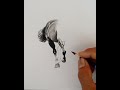 How to draw running horse with pencil step by step.