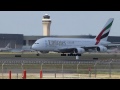 Emirates A380 inaugural arrival at DFW Airport