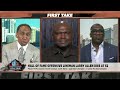 Stephen A., Shannon Sharpe & Booger McFarland remember Larry Allen | First Take