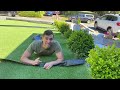 HOW TO INSTALL SYNTHETIC GRASS // DIY Artificial Grass