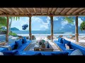 Jazz & Rest - Music At An Outdoor Beach Resort And Smooth Sound Of Ocean Waves | Motivational Music