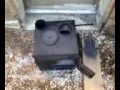 Rocket stove cooking van - update air entry