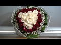 Making Heart Shaped Hand Tied Rose Bouquet