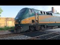 VIA Rail # 87 F40PH-3 6410 P42 902 Kitchener Ontario Station Guelph Subdivision Units On Both Ends