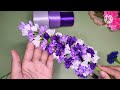 DIY| cara membuat buket bunga dari pita satin | flower Bouquet #satinribbonflowers