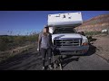 Solo Female In Renovated RV Truck Camper - Toilet & Shower In Her Micro Tiny House
