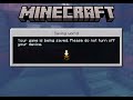 playing minecraft