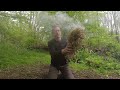 How to light a fire using charred birch polypore