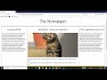 MY FIRST WEBSITE: Copying a newspaper webpage (CSS & HTML) -  P1: The Structure of an HTML Document