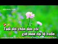 Karaoke Liên Khúc Trữ Tình Tone Nam Nhạc Sống Dễ Hát - Đường Tím Bằng Lăng | Hoài Phong Organ