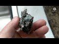 Exposing a beautiful silver nugget by removing calcite with vinegar!!