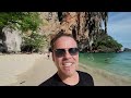 RAILAY BEACH Krabi Is it the BEST BEACH? How to get there Full Walking Street Tour Now 2023