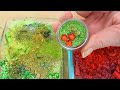 Christmas Slime ASMR - Mixing Makeup Eyeshadow Into Satisfying Slime!