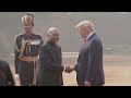 Ceremonial welcome of President Donald Trump at Rashtrapati Bhavan