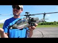 PERFECT Apache AH-64 RC Military Helicopter!!!