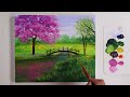 Spring Painting | Spring Landscape Painting | Acrylic Painting